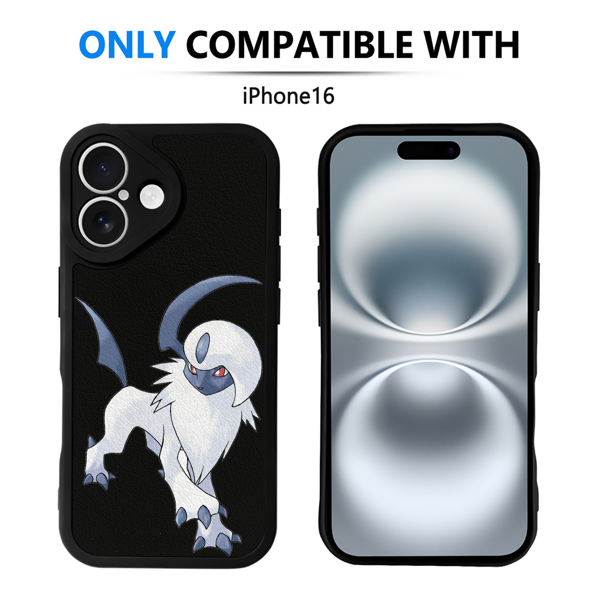 （画像用） ポケットモンスター Pokémon 【iPhone 16シリーズ対応】シリコンスマホケース（レザー調） 材質：シリコン